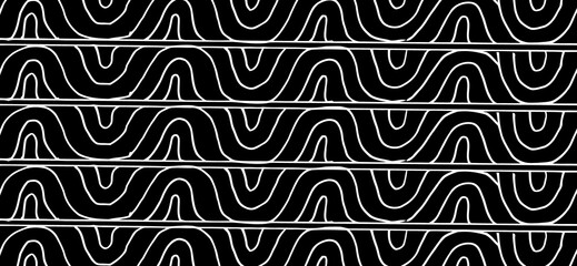 Scallop Pattern with Repeating Curved Fan Lines and Decorative Fish Scale Texture © MDMONTAJUL