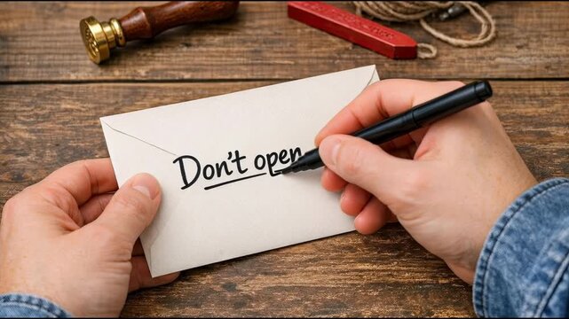 A person holds a pen and writes on a piece of paper