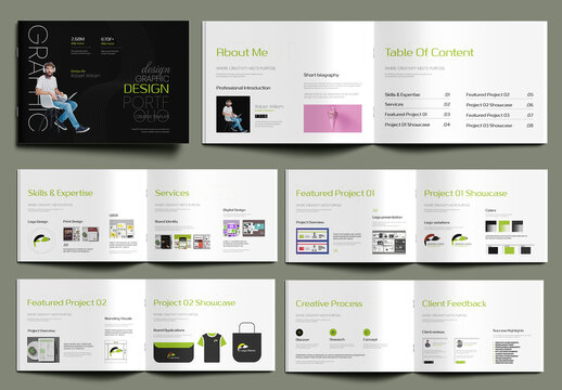 Creative Graphic Designer Portfolio Layout