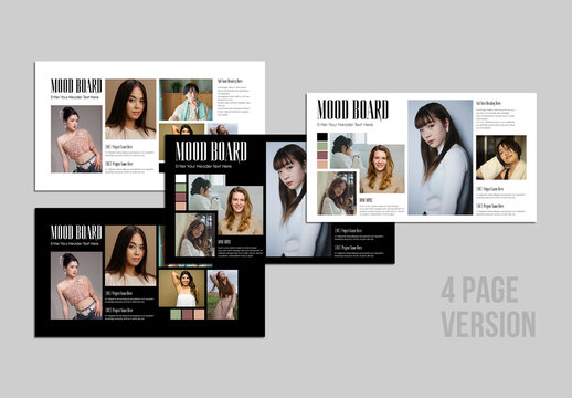 Elegant Fashion Photography Mood Board Template