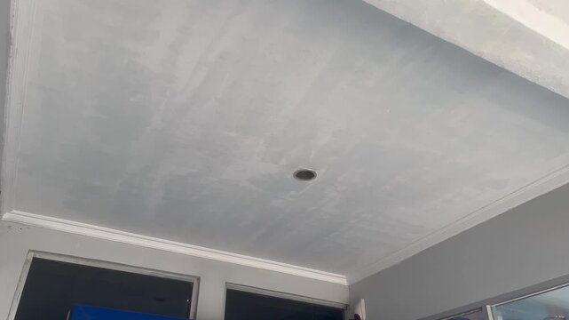 Low Angle View of Clean Minimalist Drop Ceiling in Modern Building