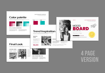 Minimal Aesthetic Mood Board Template