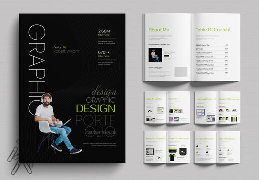 Creative Graphic Design Portfolio Layout