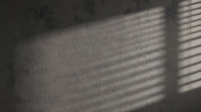 Venetian Blind Window Gobo Shadow on Dark Grainy Film Texture Background