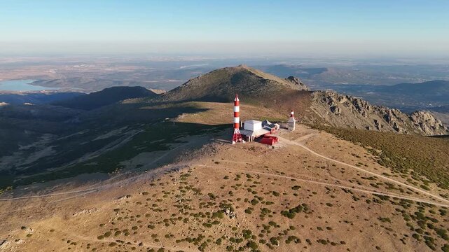 Panoramic video view of the Sierra de Madrid, Bola del Mundo, Navacerrada, and Guarramillas