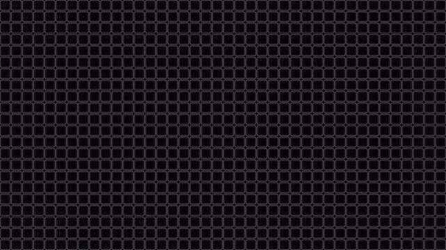 Abstract dark carbon fiber grid pattern background animation.