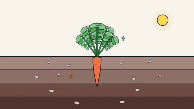 Fast-Growing Carrot Development Under the Sun