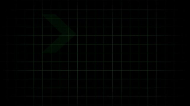 Right-directional arrow loop animation. Animated arrows for the overlay video layer. animation