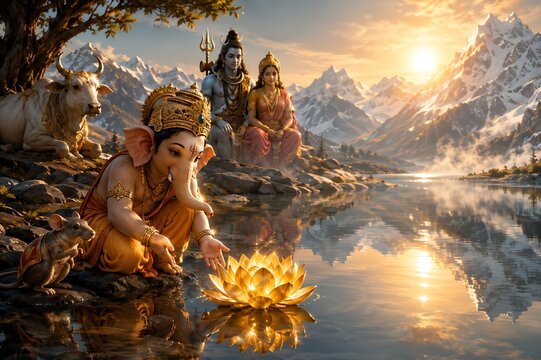 Grand Festivals of Ganesha, Shiva & Parvati &ndash; Ganesh Chaturthi, Gauri Ganpati, Maha Shivratri, Hartalika Teej & Navratri, a divine celebration of wisdom, love and prosperity