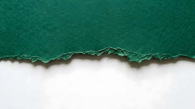 Green torn paper layer covers the upper section creating a horizontal divide over transparent background.