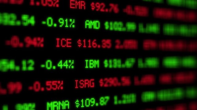 Stock ticker - background loop