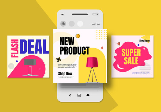 Modern Product Promotion Social Media Post