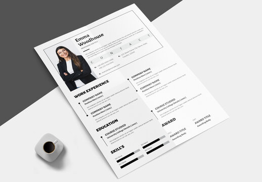 Contemporary Resume And Cover Letter Layout