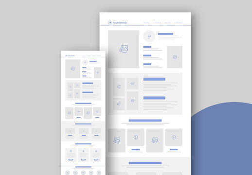 Landing Page Wireframe Template
