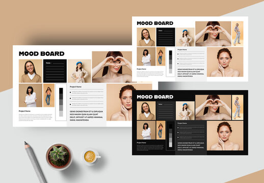 Minimal Brand Moodboard Presentation Template