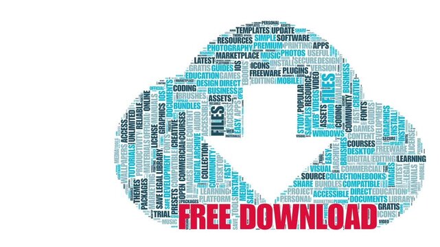 Free Download &mdash; Animated Tag Cloud Featuring Free Digital Resources
