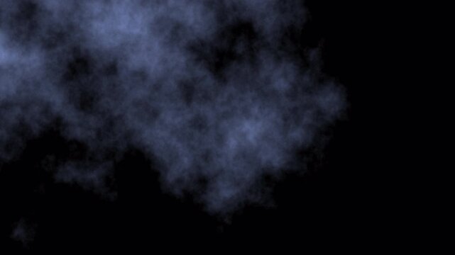 Dark Abstract Wispy Fog or Steam Particles Slowly Flowing
