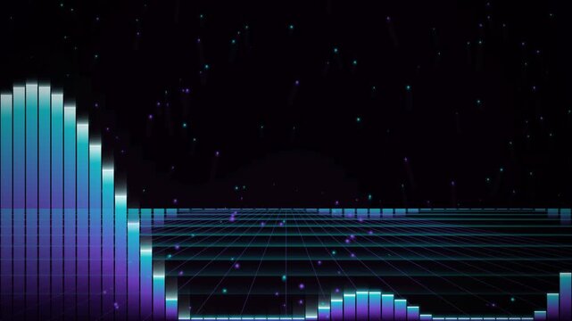 abstract background with glowing lights