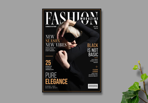 Modern Fashion Magazine Cover Design