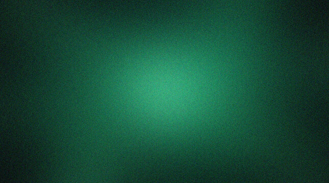 Abstract Gradient Grainy Texture Background, A deep emerald green background with a delicate gradient transition and a fine grainy texture, offering a subtle yet impactful visual for creative works.