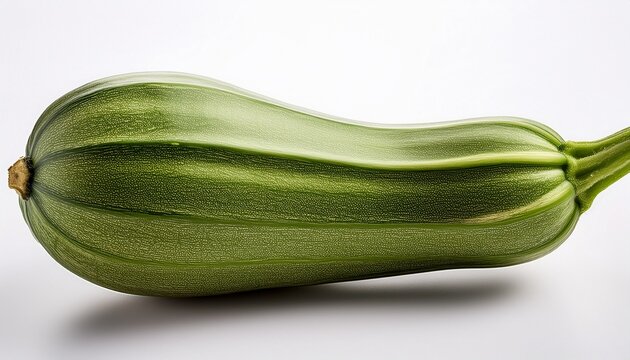 Green Squash On White Background