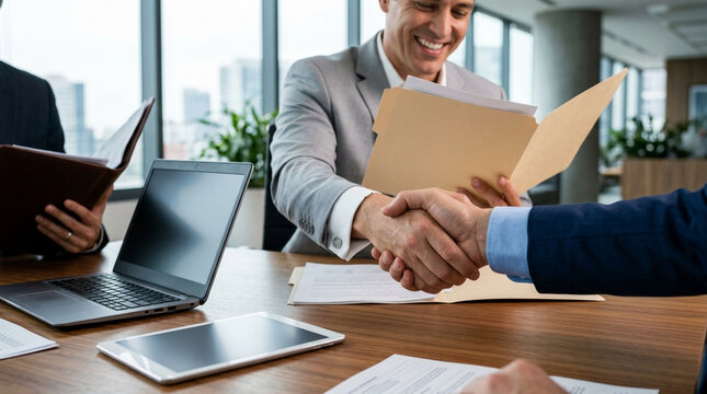Business handshake success agreement meeting teamwork partnership deal handshake