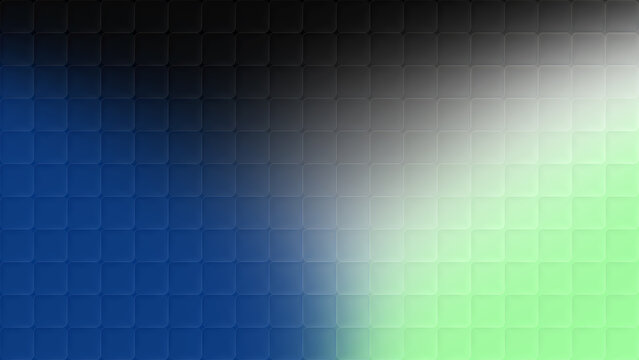 Abstract purple and green glassmorphism cubic glass gradient background with a rounded tile pattern