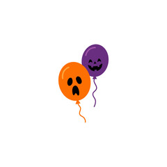 Naklejka premium Haloween Ballon Illustrations