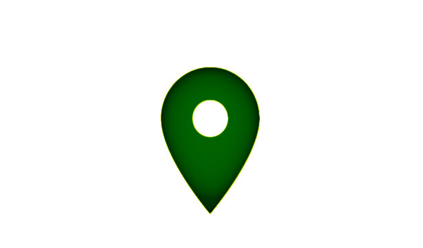 Blue map pin. Concept of global coordinate, dot, needle tip, ui. Map Marker Icon. Red Point. illustration