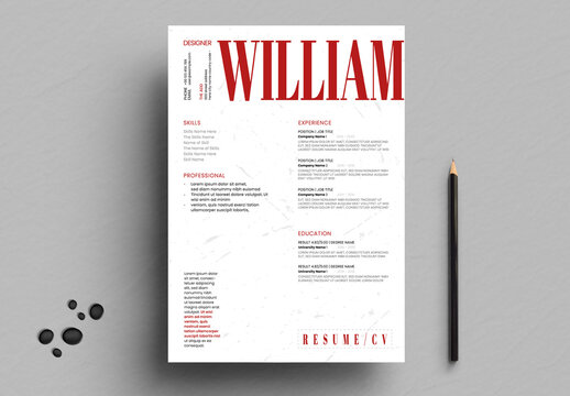 Creative Resume CV Template
