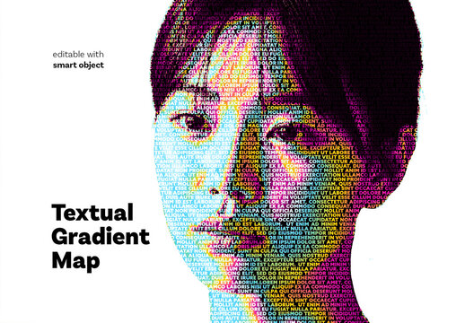 Textual Gradient Map Effect