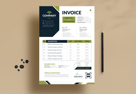 Invoice Template Layout