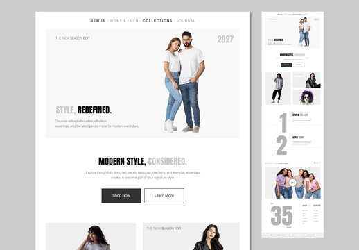 Modern Fashion Website Template