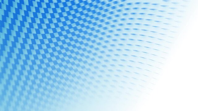 Abstract creative motion blue halftone square pixel screen on white background. Video animation Ultra HD 4k footage.