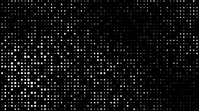 Dotted Background Animation, Glowing Dot Pattern, Digital Particle Grid, Abstract Light Dot Texture, Futuristic Dotted Screen, Dynamic LED Pixel Background, Technology Particle Effect