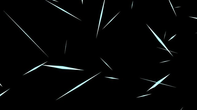 Blue Dimensional Sword Slash and Cut Lines Background on Dark Background