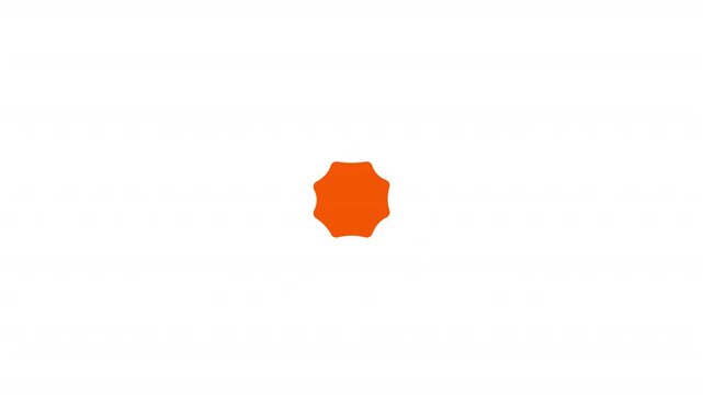 Animating spider web line icon creepy halloween graphic element