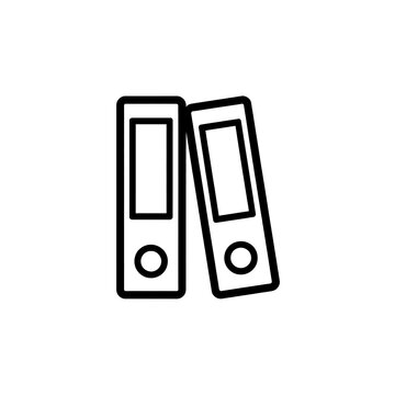 Two office ring binders icon