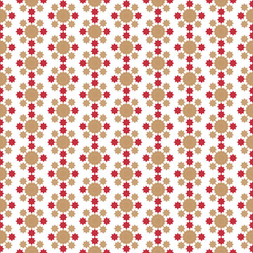 Elegant Floral Geometry Surface Pattern Modern Rosette Motif Decorative Background Geometric Ornament Fashion Textile Pattern Luxury Floral Decorative Repeating Pattern