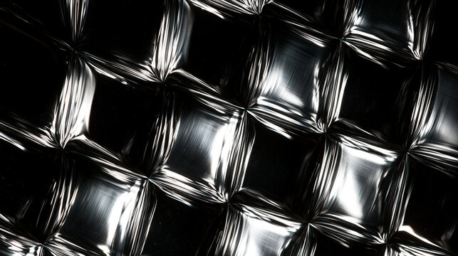 Abstract Metallic Silver Grid Texture Background
