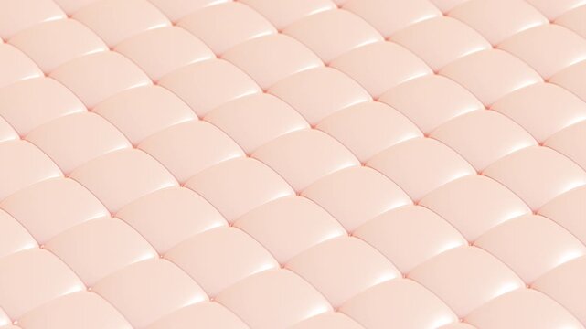 Abstract 3d animation of soft, flexible surface. A pattern of smooth rounded forms. Minimal looped background, modern motion design