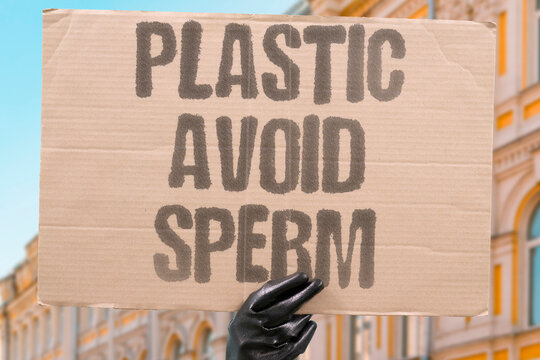 "Plastic avoid sperm" BPA and phthalates reduce sperm count. PLASTIC. BPA. SPERM. TOXIN. AVOID.