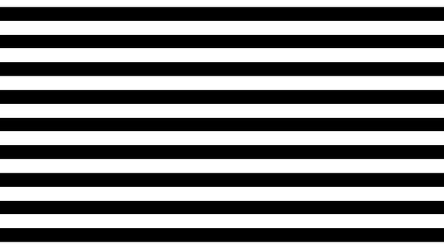 Slow horizontal black and white stripes rise in a seamless optokinetic loop. High-contrast stimulus for vestibular rehabilitation, eye tracking, neurology, and medical education.
