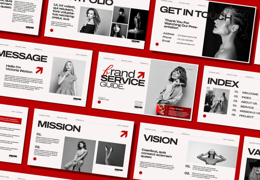 Brand Service Guide Presentation Template