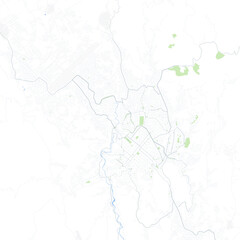 Fototapeta premium Minimal vector city map of Sucre with streets, districts and road network