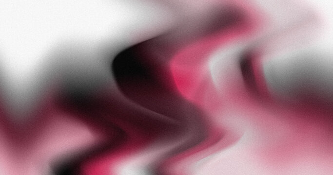 Abstract fluid waves, pink black white gradient, modern background