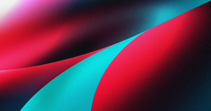 Abstract curves background, vibrant pink cyan red, modern web design