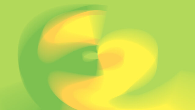 Abstract radial blur background, green yellow gradient, modern art wallpaper