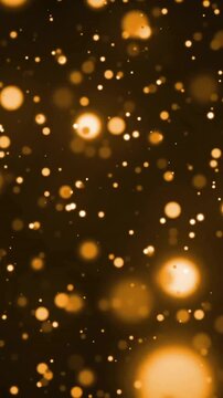 Animation of glowing orange light spots advancing on dark background