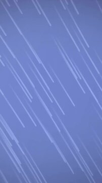 Animation of glowing light trails moving over purple background